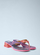 CAMPER Striped Block Heel Sandals