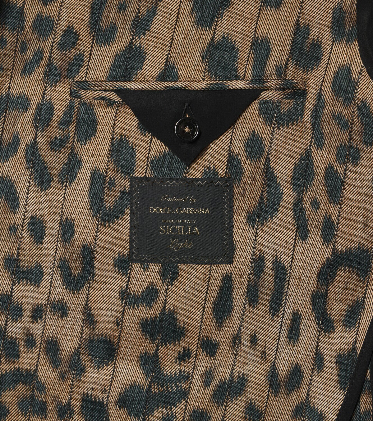 Dolce&Gabbana Leopard-print cotton-blend blazer