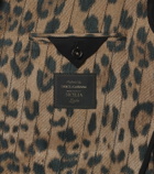 Dolce&Gabbana Leopard-print cotton-blend blazer