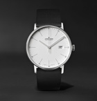Junghans - Form A 40mm Automatic Stainless Steel and Leather Watch, Ref. No. 027/4730.00 - White