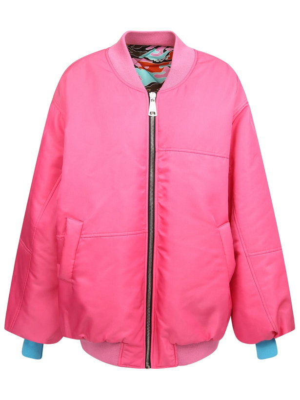 Photo: Khrisjoy Logo-print Zip-up Bomber Jacket