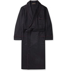 Loro Piana - James Piped Baby Cashmere Robe - Blue