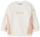 Moncler Enfant Baby White & Pink Fleece Sweatsuit Set