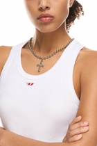 Diesel Stainless Steel Chain Necklace - Necklaces - Unisex - Silver