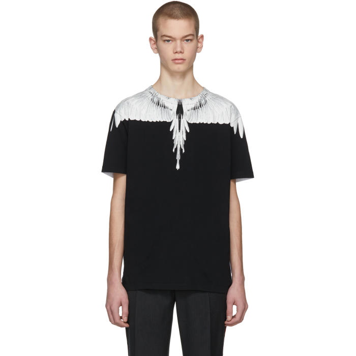 Photo: Marcelo Burlon County of Milan Black and White Double Wing T-Shirt