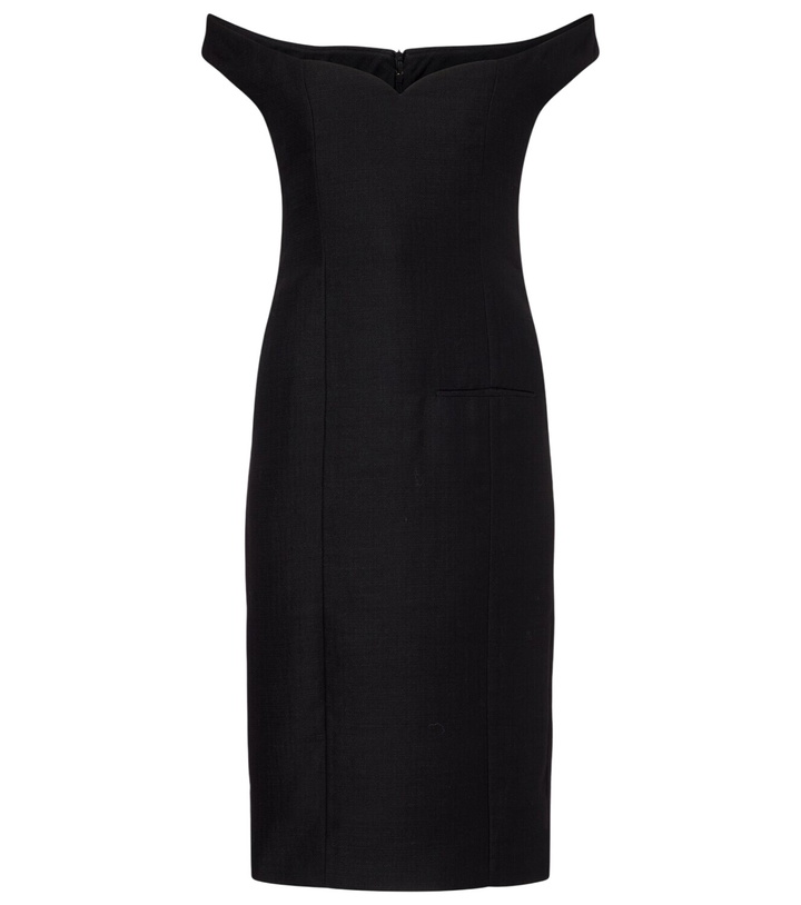 Photo: Calvin Klein Collection Bonny wool and linen-blend midi dress