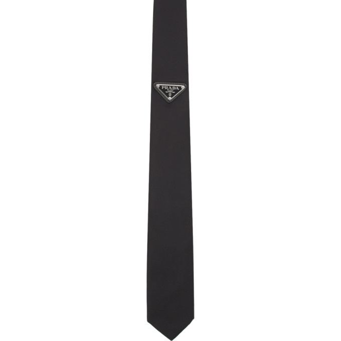 Photo: Prada Black Gabardine Tie