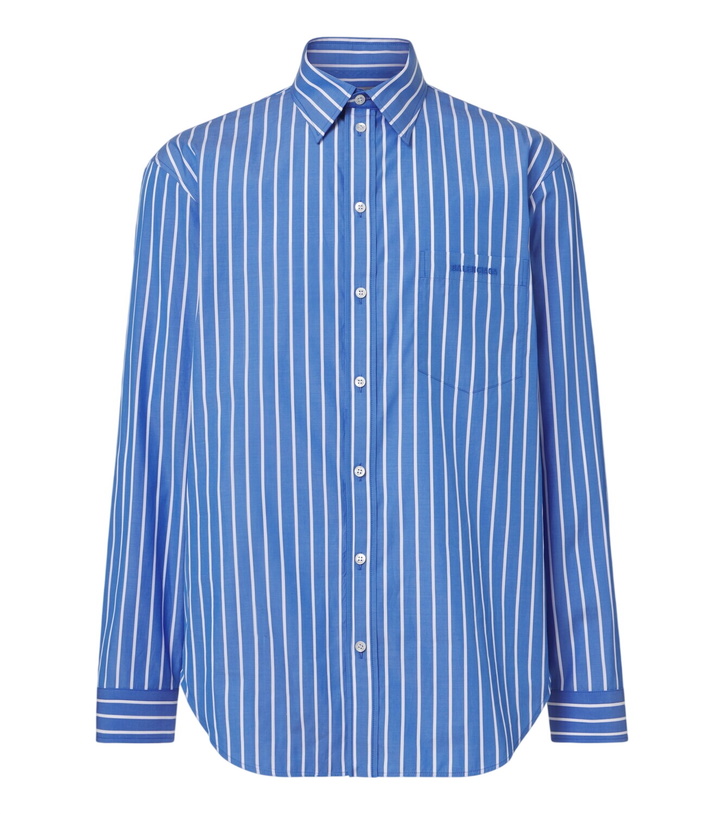 Photo: Balenciaga Striped cotton poplin shirt