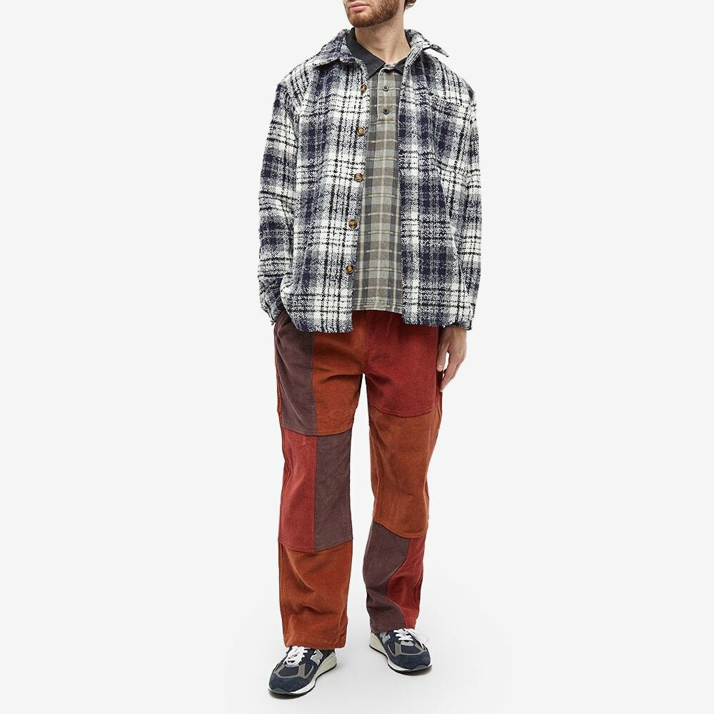 Fucking Awesome Men's Heavy Flannel Overshirt in Navy/White