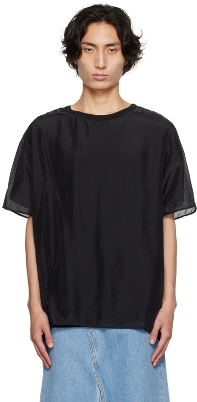 Photo: Dries Van Noten Black Layered T-Shirt