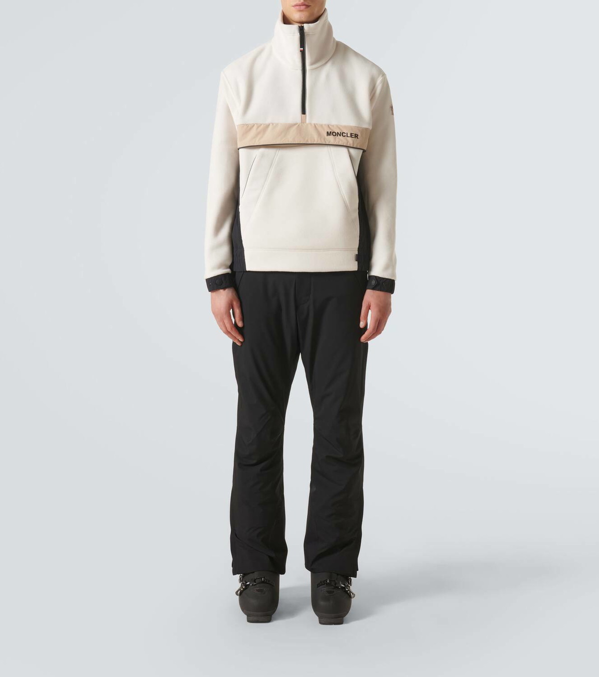 Moncler Grenoble Fleece half-zip sweater