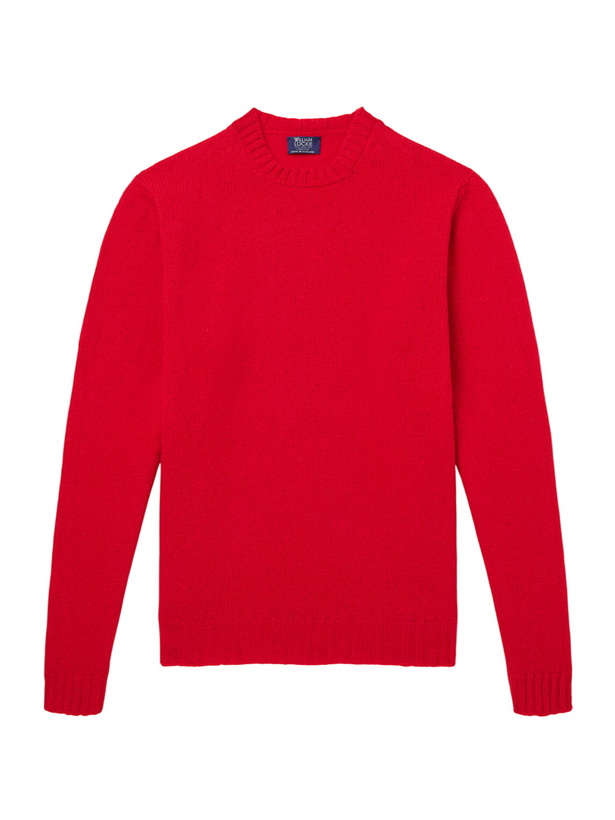 Photo: William Lockie - Virgin Wool Sweater - Red