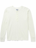 Jungmaven - Mountain Waffle-Knit Cotton and Hemp-Blend Henley T-Shirt - White
