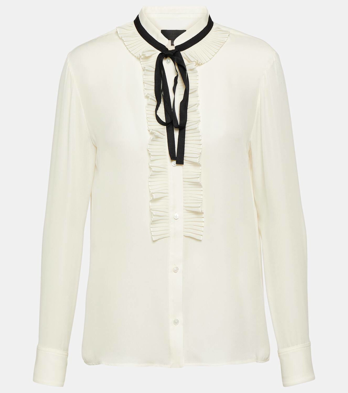Nili Lotan Bertille ruffled silk blouse