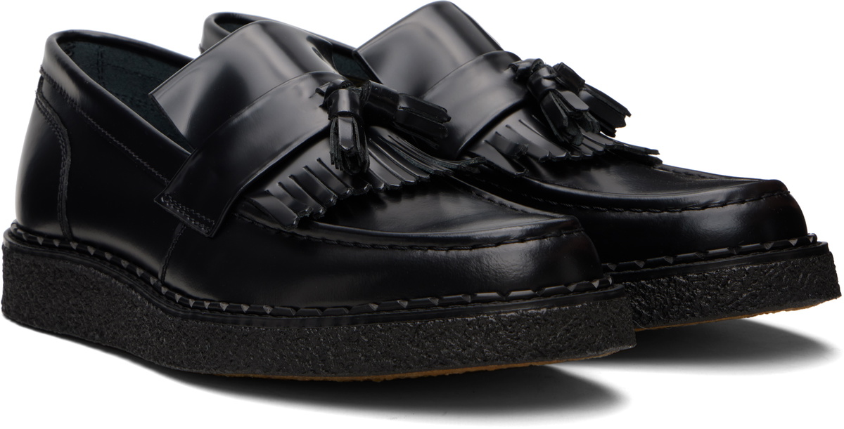 Fred Perry Black George Cox Leather Tassel Loafer Loafers