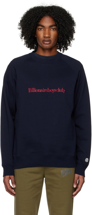 Photo: Billionaire Boys Club Navy Serif Sweatshirt