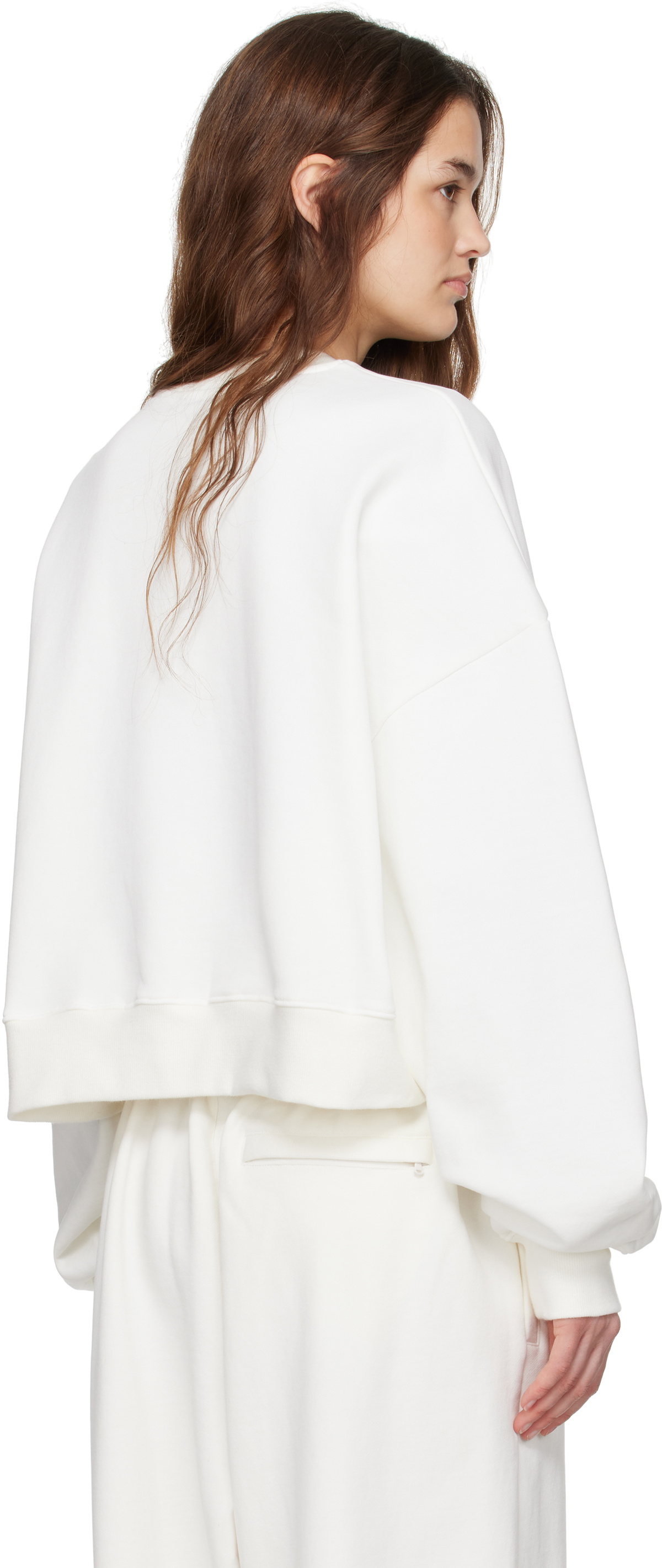 WARDROBE.NYC Off-White Hailey Bieber Edition HB Track Sweatshirt
