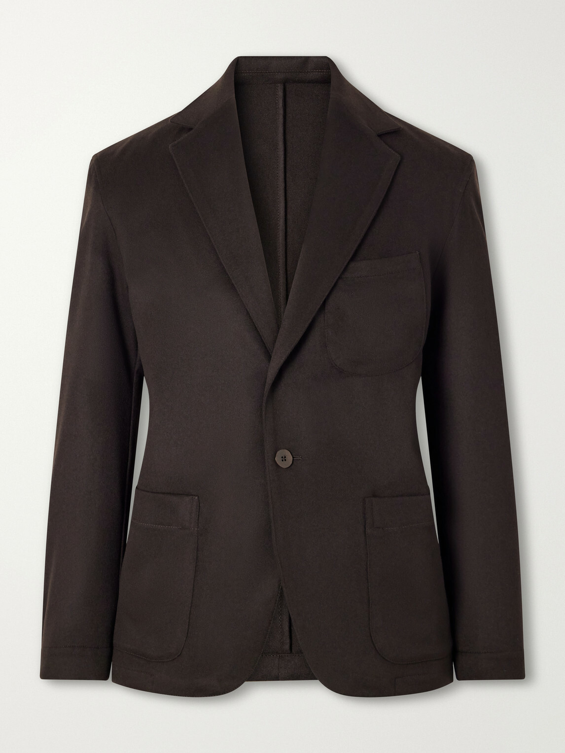 Stòffa - Woven Cashmere Blazer - Brown