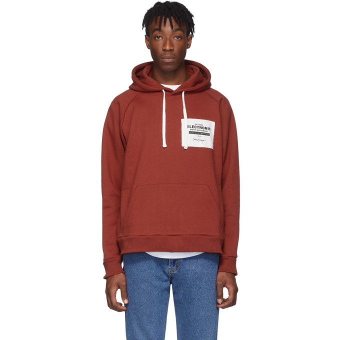 Photo: Second/Layer Red Oversized EBM Hoodie