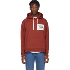 Second/Layer Red Oversized EBM Hoodie