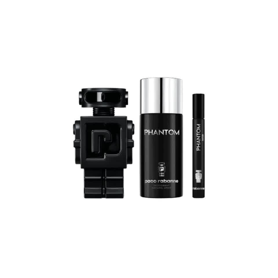 Paco Rabanne Mens Phantom Parfum Gift Set Fragrances 3349668635474