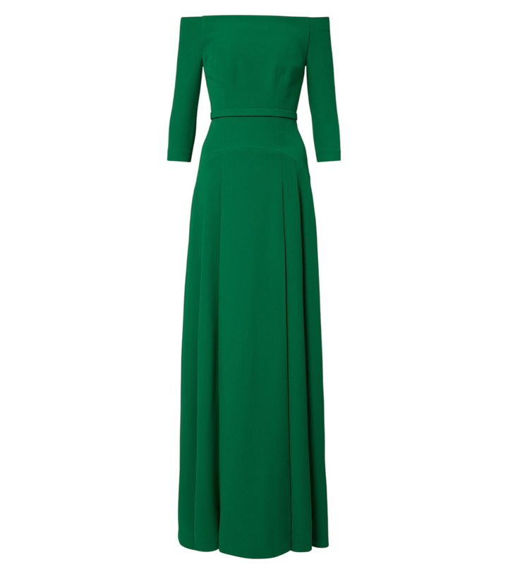 Photo: Safiyaa Amadora off-shoulder crêpe gown