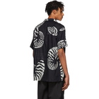 Double Rainbouu Black and White Beach House Hawaiian Shirt