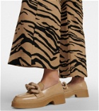 Stella McCartney - Skyla embellished faux leather loafers