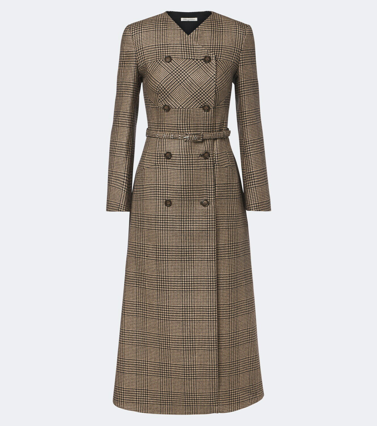 Emilia Wickstead Gilliane houndstooth wool-blend blazer dress