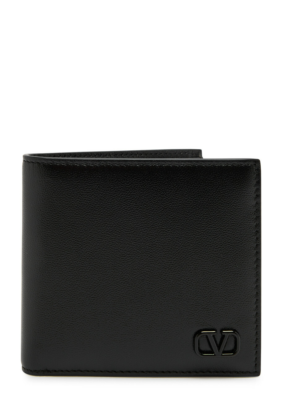 Valentino VLogo Leather Wallet - Black - One Size