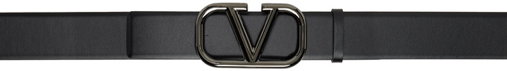 Photo: Valentino Garavani Black VLogo Belt