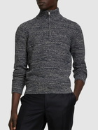 LORO PIANA - Cashmere Knit Half Zip Sweater