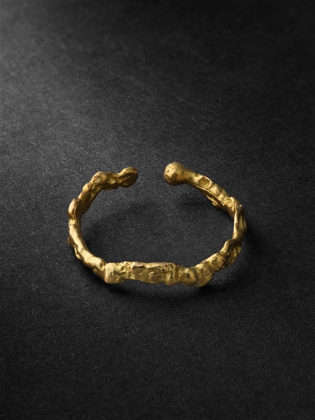 Photo: Healers Fine Jewelry - Small Hammered Gold Ear Cuff