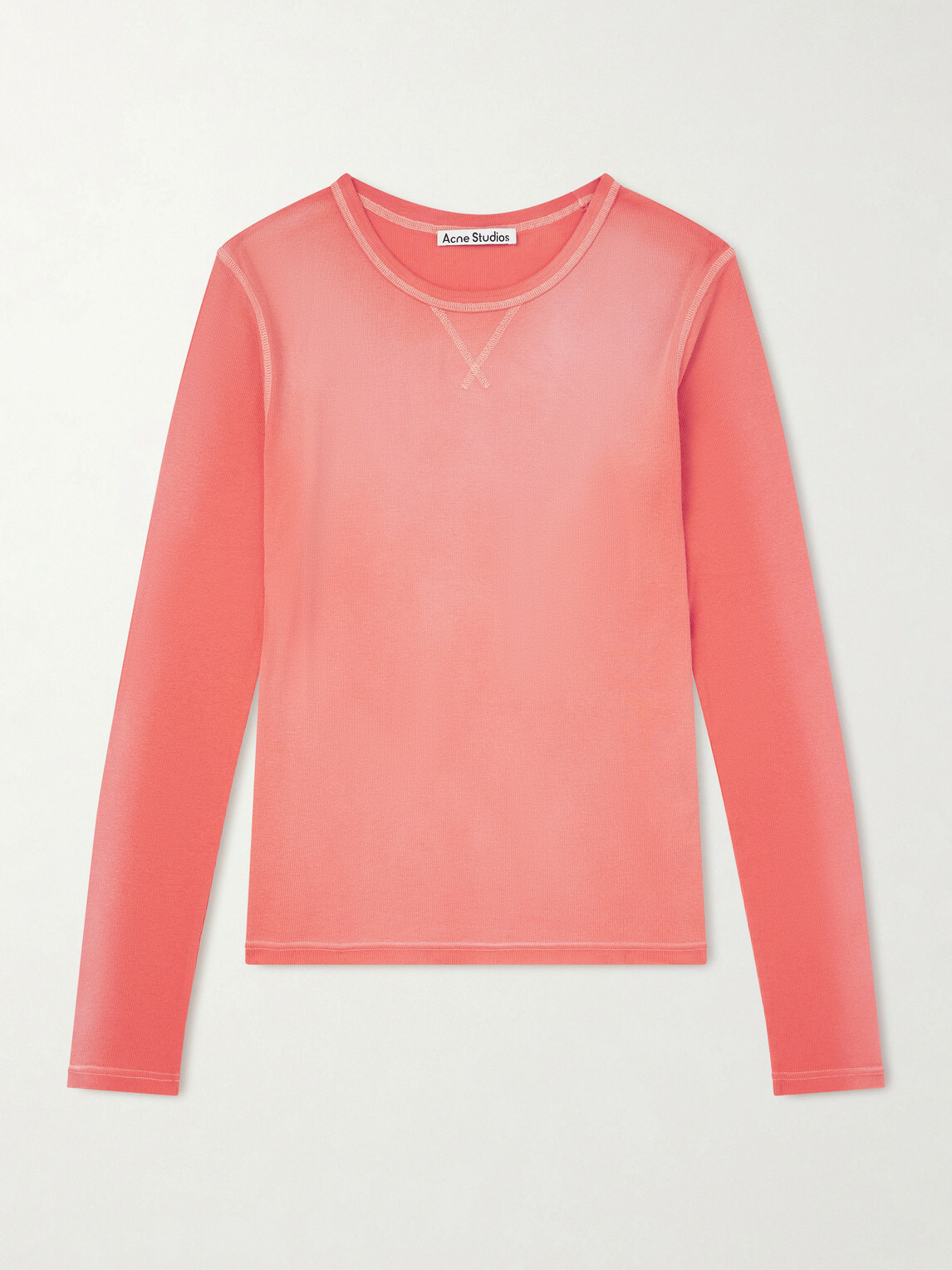 Acne Studios - Einso Ribbed Jersey T-Shirt - Red