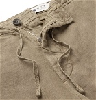 NN07 - Copenhagen Slim-Fit Garment-Dyed Linen Drawstring Trousers - Green