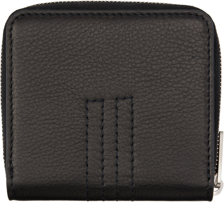 Rick Owens Black Zipped Wallet