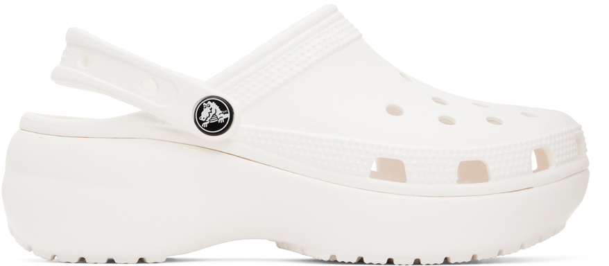 Crocs White Classic Platform Clogs Crocs