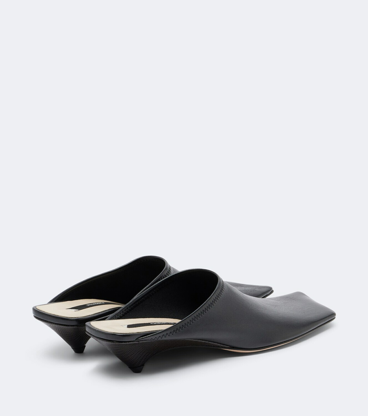 Christen Edge leather mules