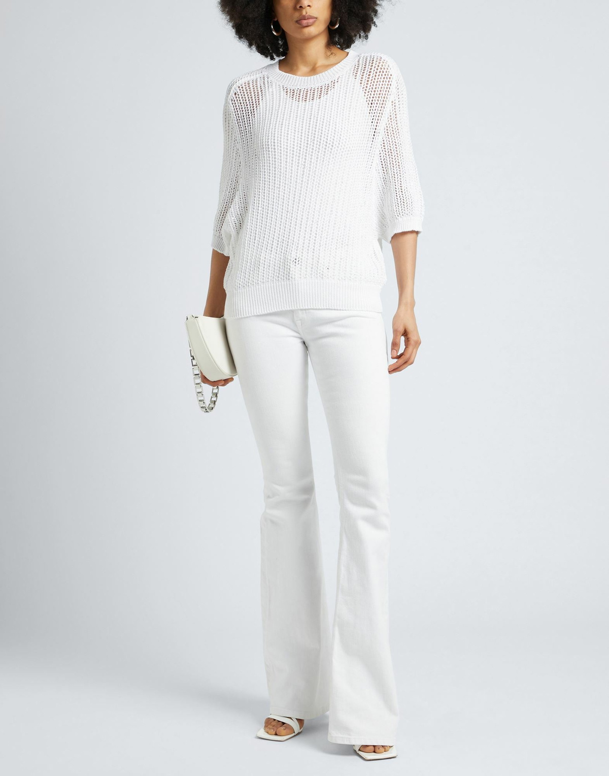 Peserico Womens Sweater in White