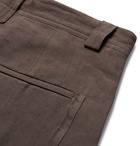 Isabel Benenato - Linen Shorts - Men - Dark gray