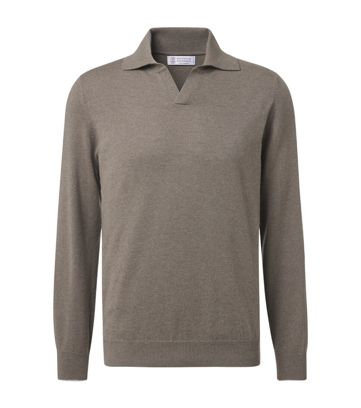 Photo: Brunello Cucinelli Cashmere polo sweater