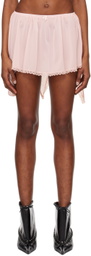 ALL-IN Pink Lace Miniskirt
