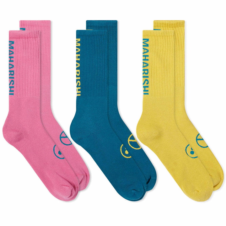 Photo: Maharishi Peace Sports Sock - 3-Pack