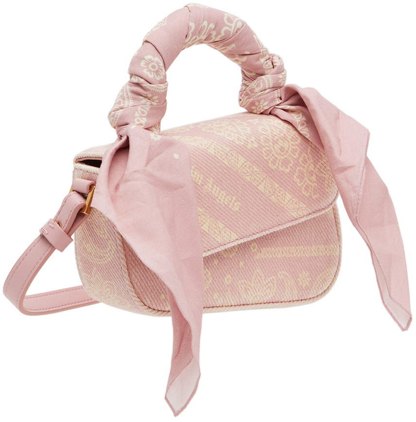 Palm Angels Pink Mini Bandana Crash Shoulder Bag Palm Angels