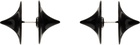 HUGO KREIT Black Toupie Piercing Earrings