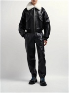 BOTTEGA VENETA - Shearling Collar Leather Jacket