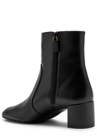 Stuart Weitzman Maeve 50 Leather Ankle Boots Black