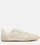 Tory Burch Field suede and leather-trimmed sneakers