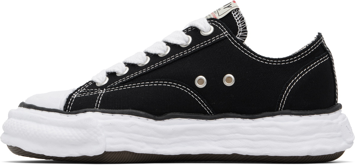Maison MIHARA YASUHIRO Black Peterson23 OG Sole Canvas Low-Top Sneakers