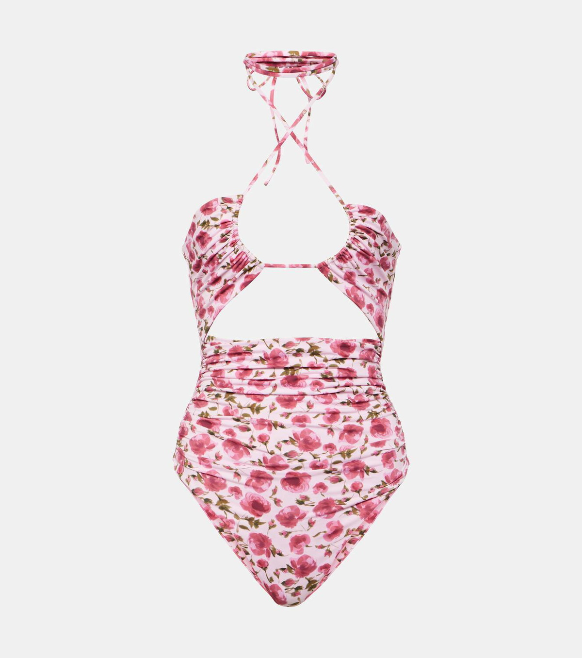 【MAGDA BUTRYM】floral-print ホールターネック swimsuit Magda Butrym floral-print keyhole-neck Bodysuit | Black
